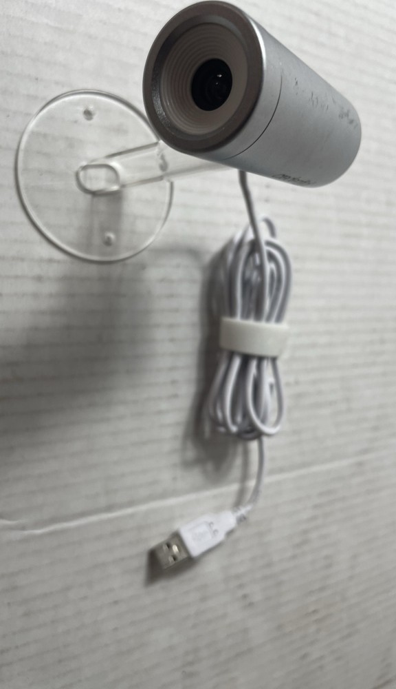 Credential Cam USB Webcam HD Conference Camera Stand White