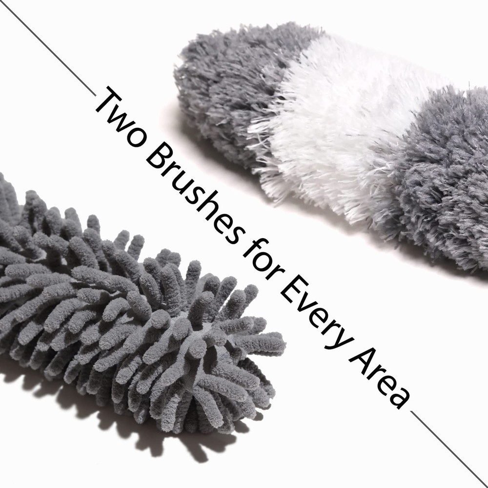 Ceiling Fan Duster with Extension Pole, 7 Ft Long Microfiber Dusters for Clea...