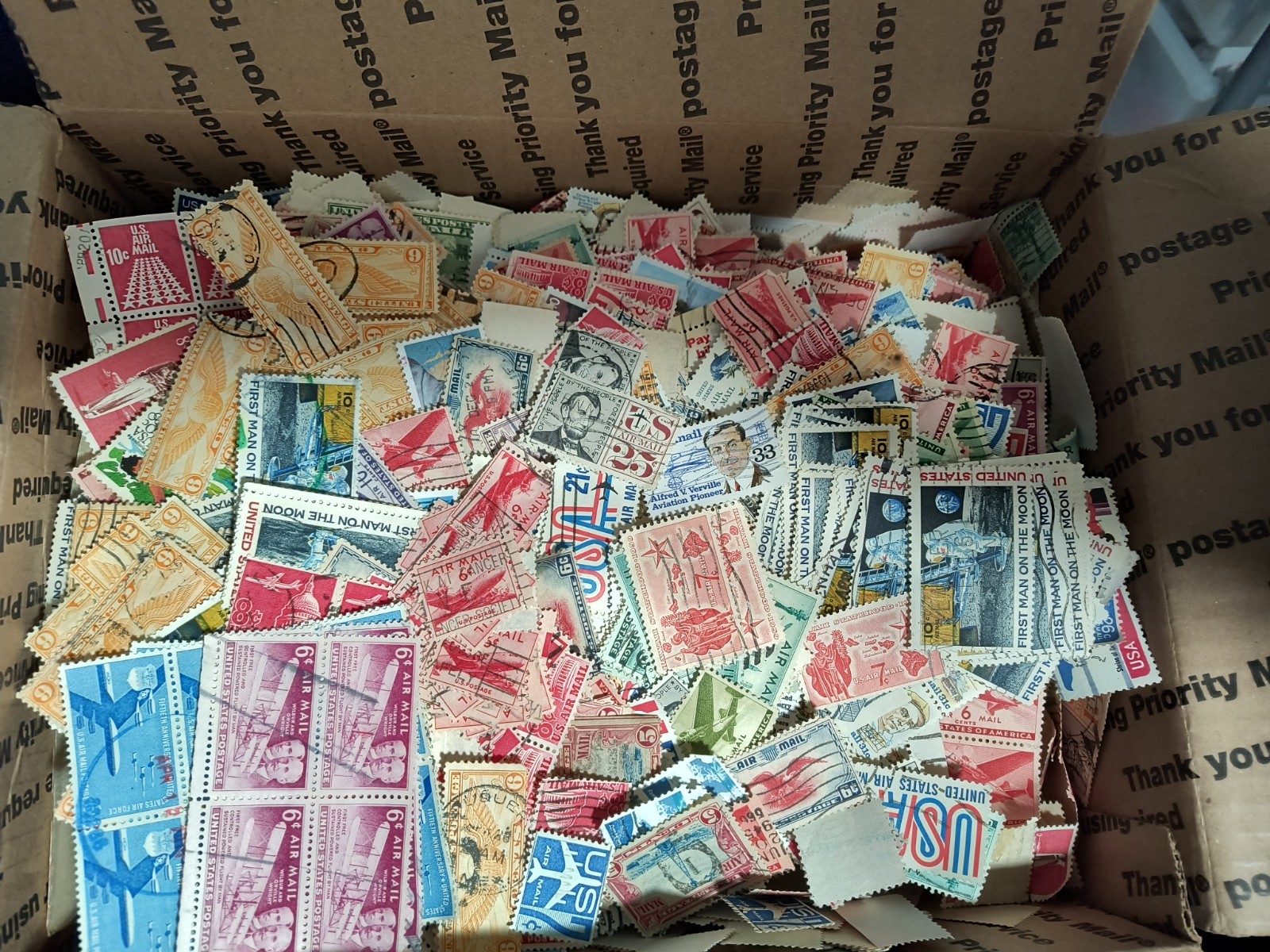 120 USA Older & Newer Air Mail Usa Used Stamps off Paper - Pick Lot