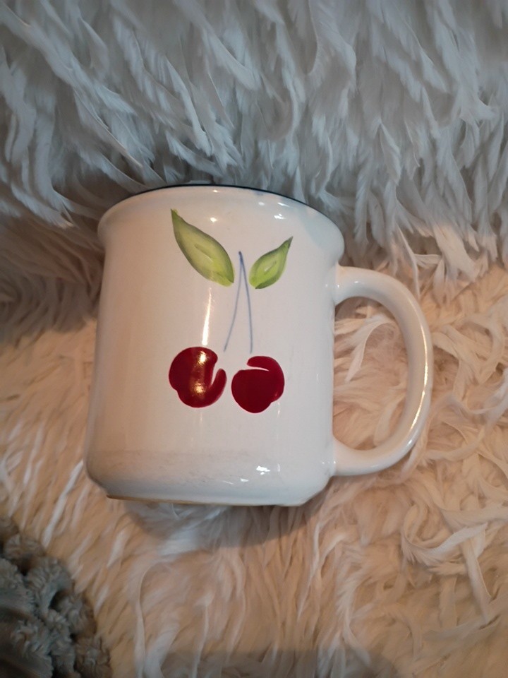 Dansk Cherries Coffee Tea Cup Rare Replacement Nice