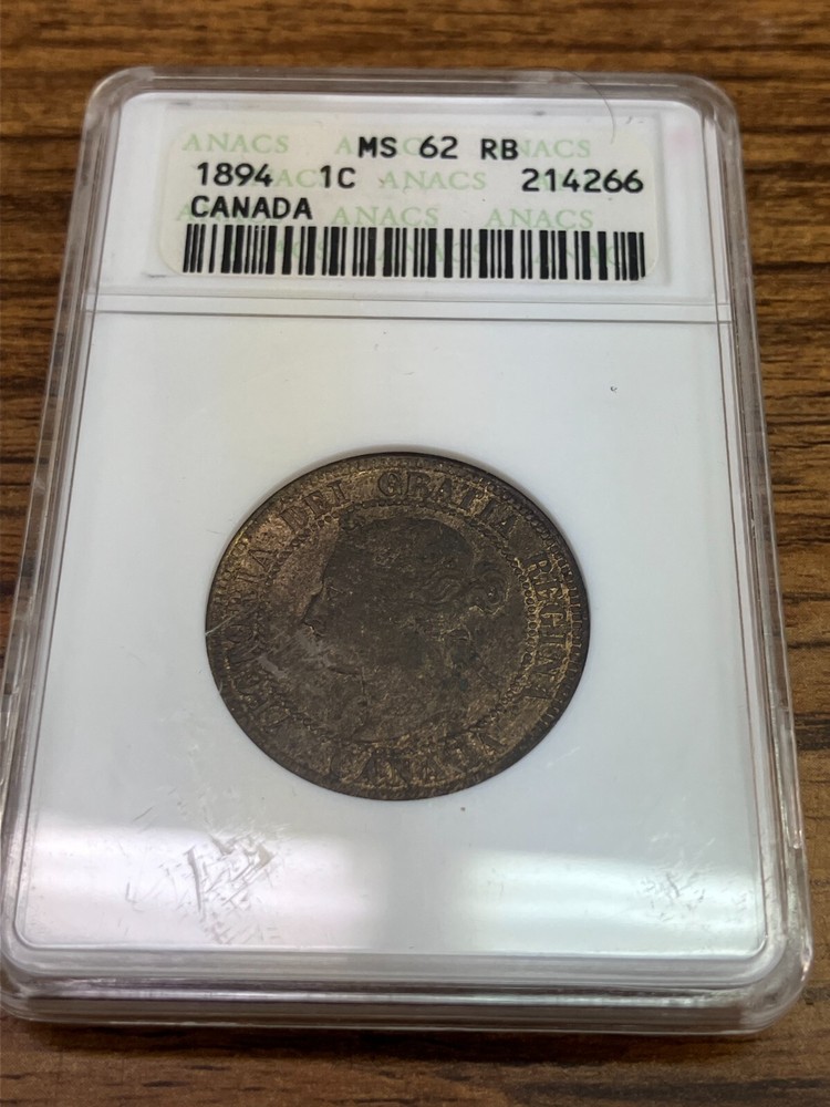 1894 CANADA Cent ANACS MS 62 RB