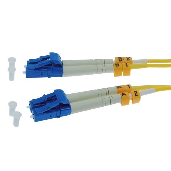 1M LC-LC Duplex Singlemode 9/125 Fiber Optic Cable Patch Network Cord
