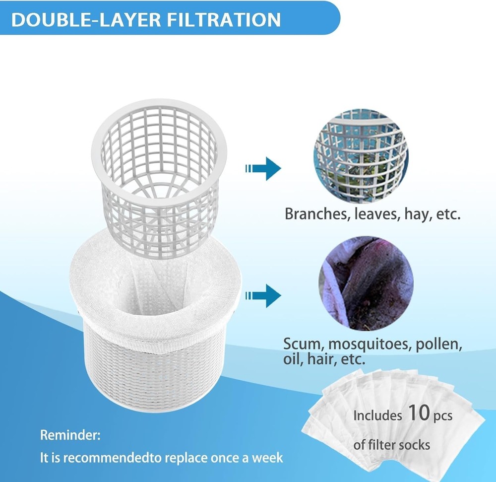 Universal Floating Pool Skimmer - Effortless Above Ground Cleaning Solution