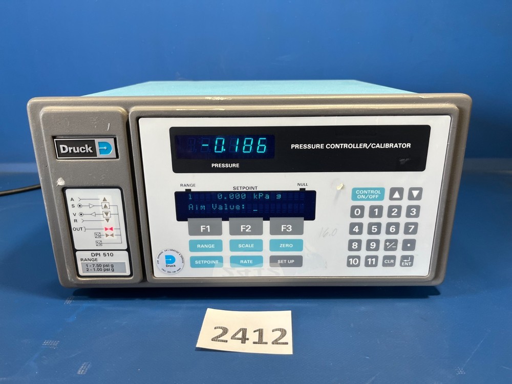 DRUCK DPI 510 PRECISION PRESSURE CONTROLLER CALIBRATOR