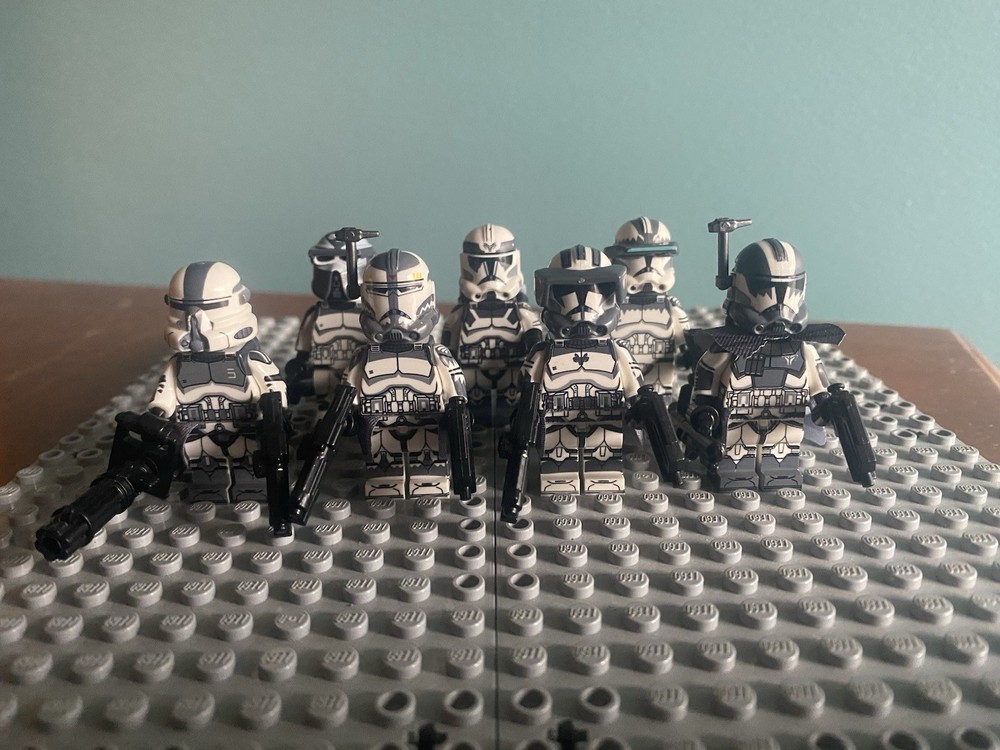 CUSTOM Star Wars Wolf Pack CAPTAIN Clone Trooper Buildable