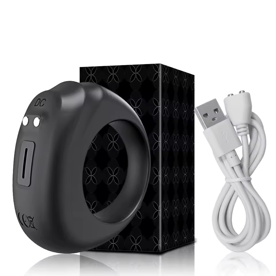 Male Wearable Thrust Performance Counter Tracker Silicone Smart Ring