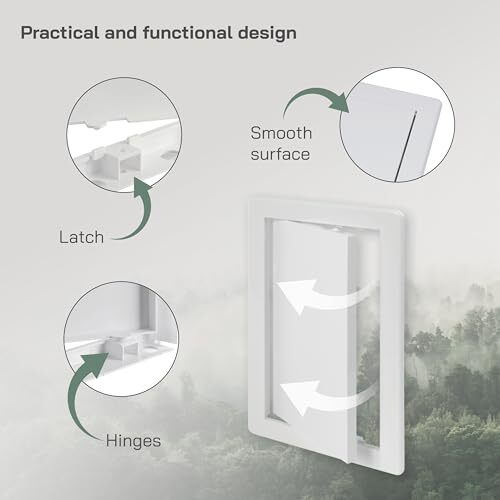 6x10 Access Panel - ABS Plastic - for Drywall Wall and Ceiling Electrical and...