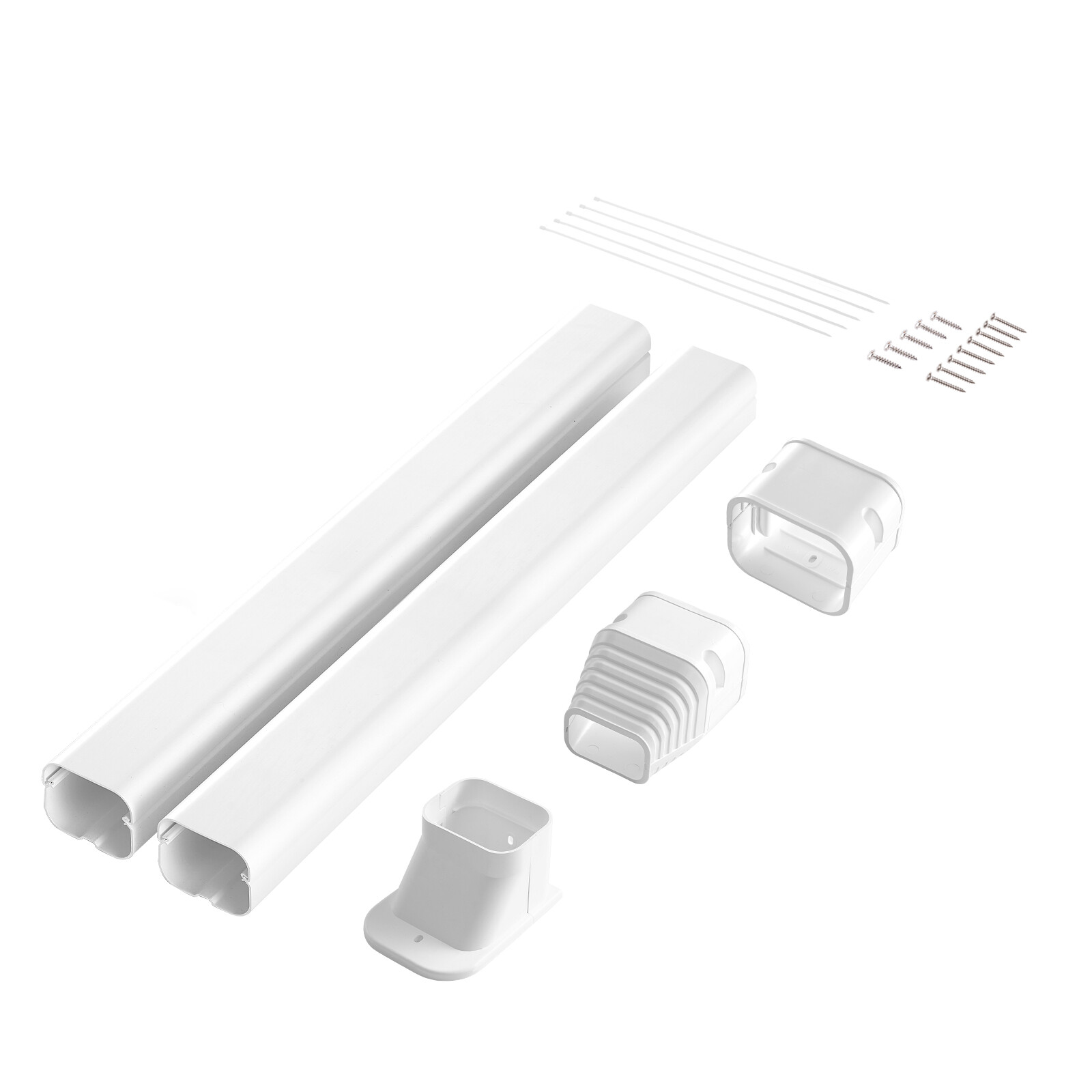 VEVOR 3" W 7.4 Ft Line Set Cover Kit For Mini Split/Central Air Conditioner PVC