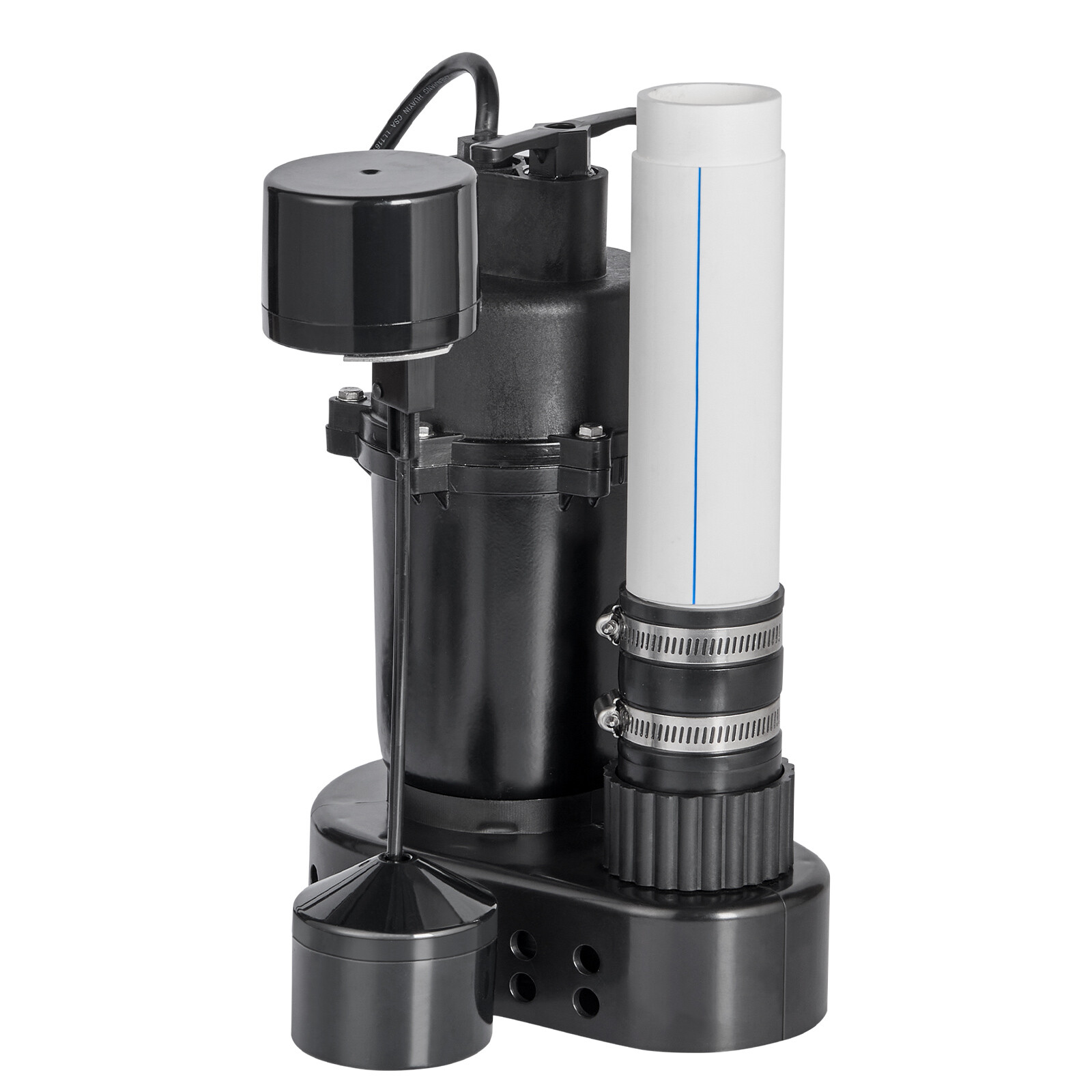 Utility Sink Pump Laundry Sink Drain Pump System 1/3 HP 2900 GPH 25ft Head