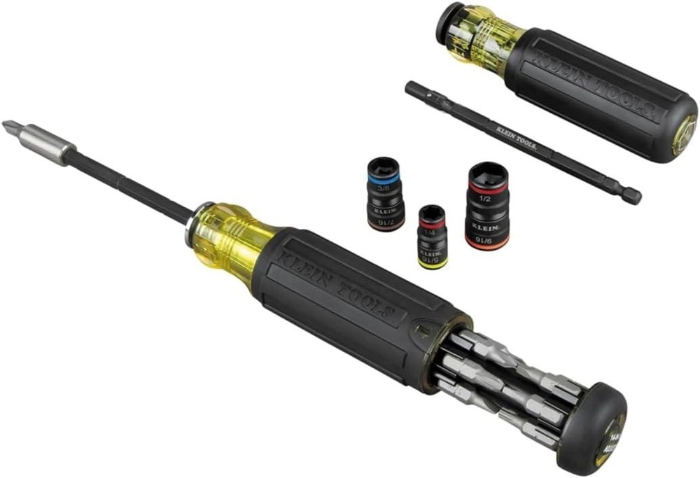Impact Driver Kit with 7-in-1 SAE Impact Socket Set and 14-in-1 Multi-Bit Adj...