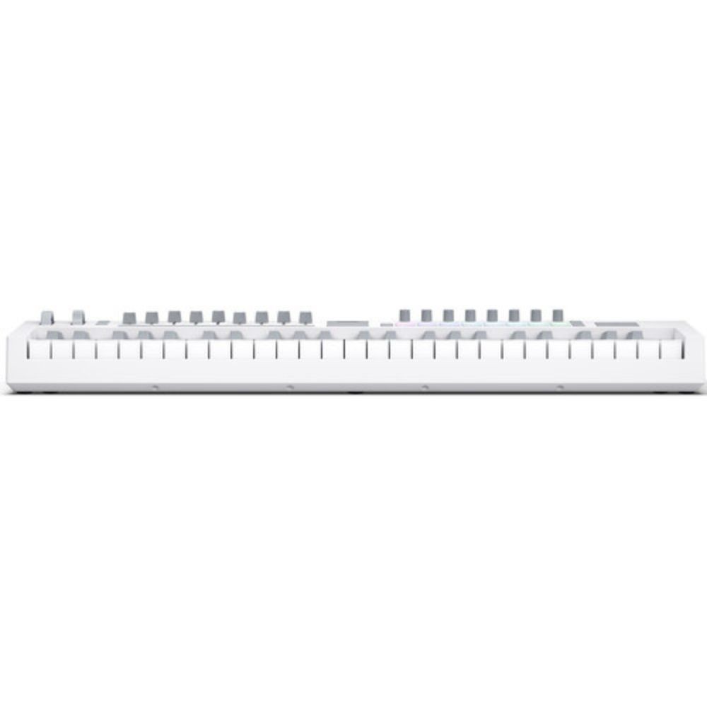 Novation Launchkey 49 MK4 USB MIDI Keyboard Controller (White, 49 Keys) KIT