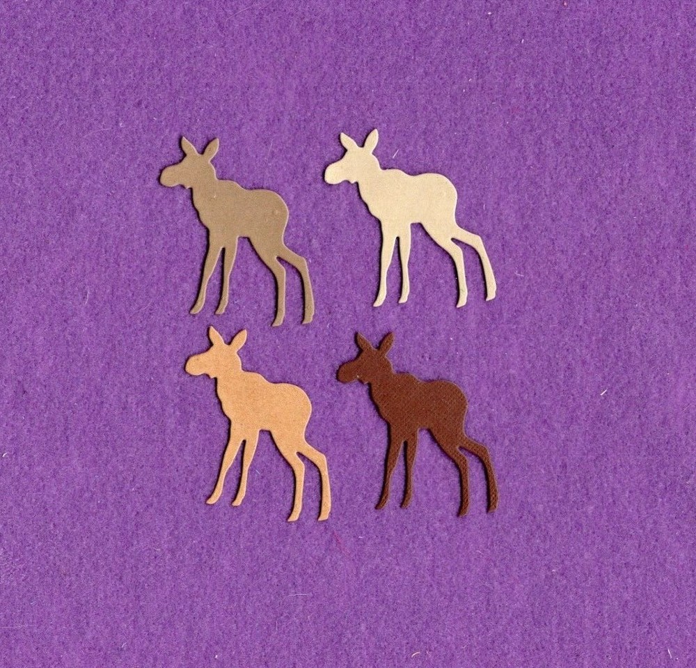 MOOSE # 4 woods die cuts scrapbook cards
