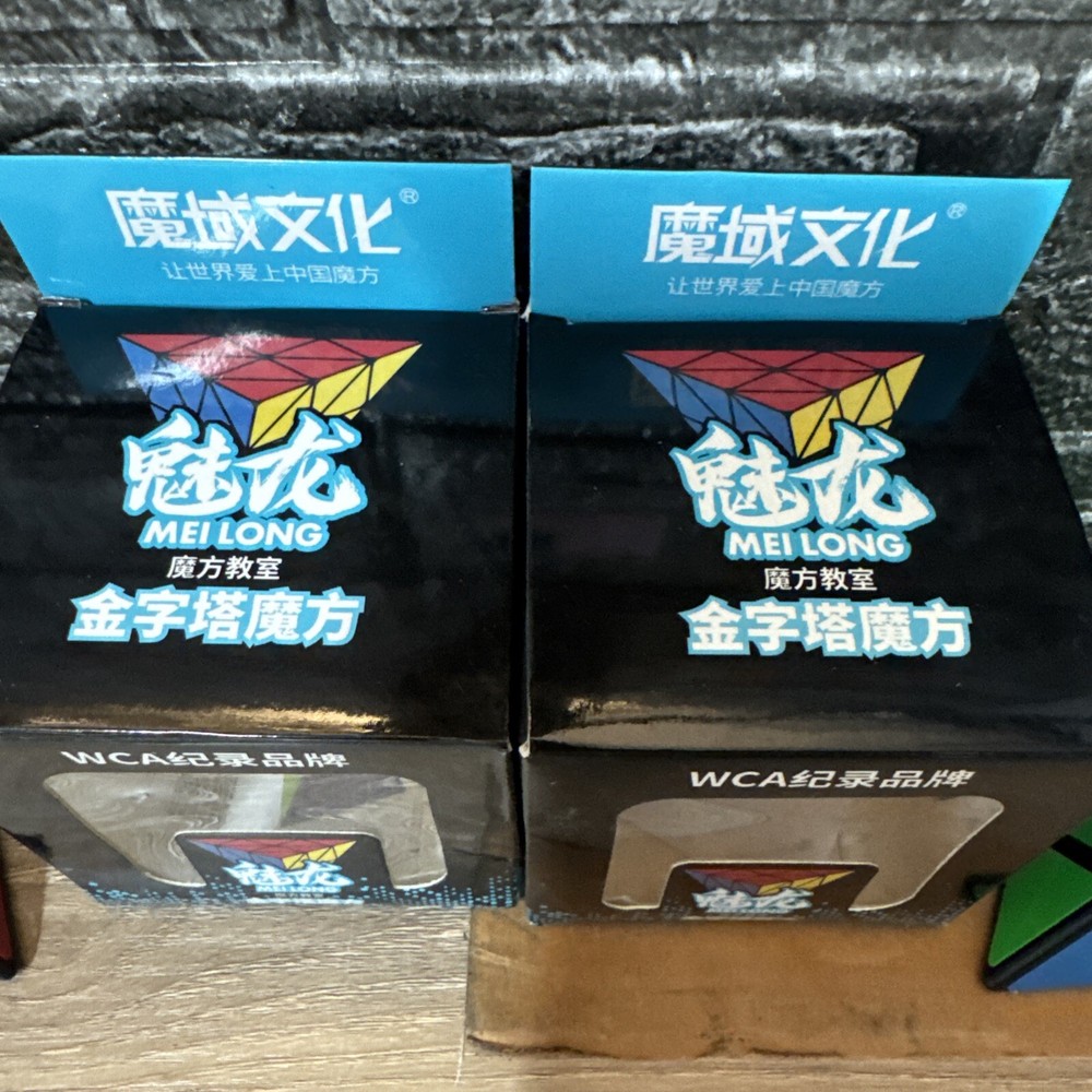 2- Long Pyramid Speed Cube 3X3X3 Triangle Magic Cube Puzzle Cube