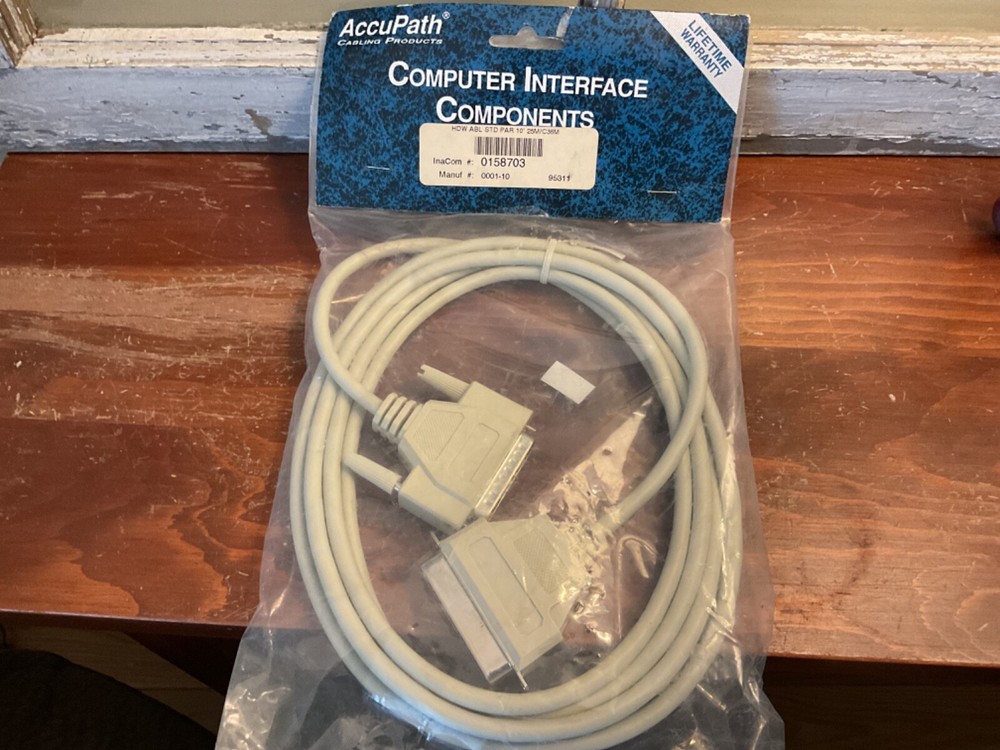 AccuPath Computer Interface Components Cables HDW ABL STD PAR 10' 25m/C36M