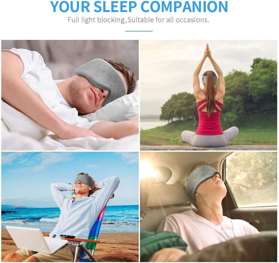 Cotton Eye Mask Handmade Blindfold Travel Adjustable Sleeping Mask Women Men USA
