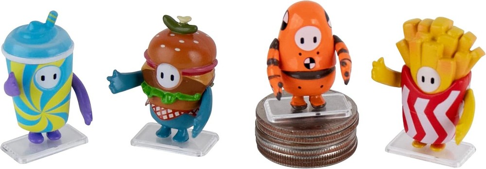 World's Smallest Fall Guys Micro Figures (4-Pack)