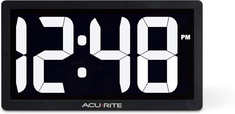 Oversized 10-Inch Digital Clock with Light-Up Display and Adjustable Brightness