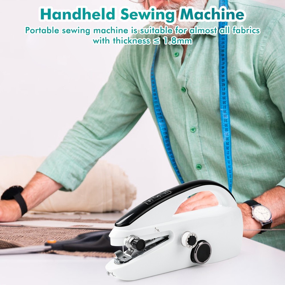Mini Handheld Sewing Machine Electric Portable Stitch Tool with Full Kit