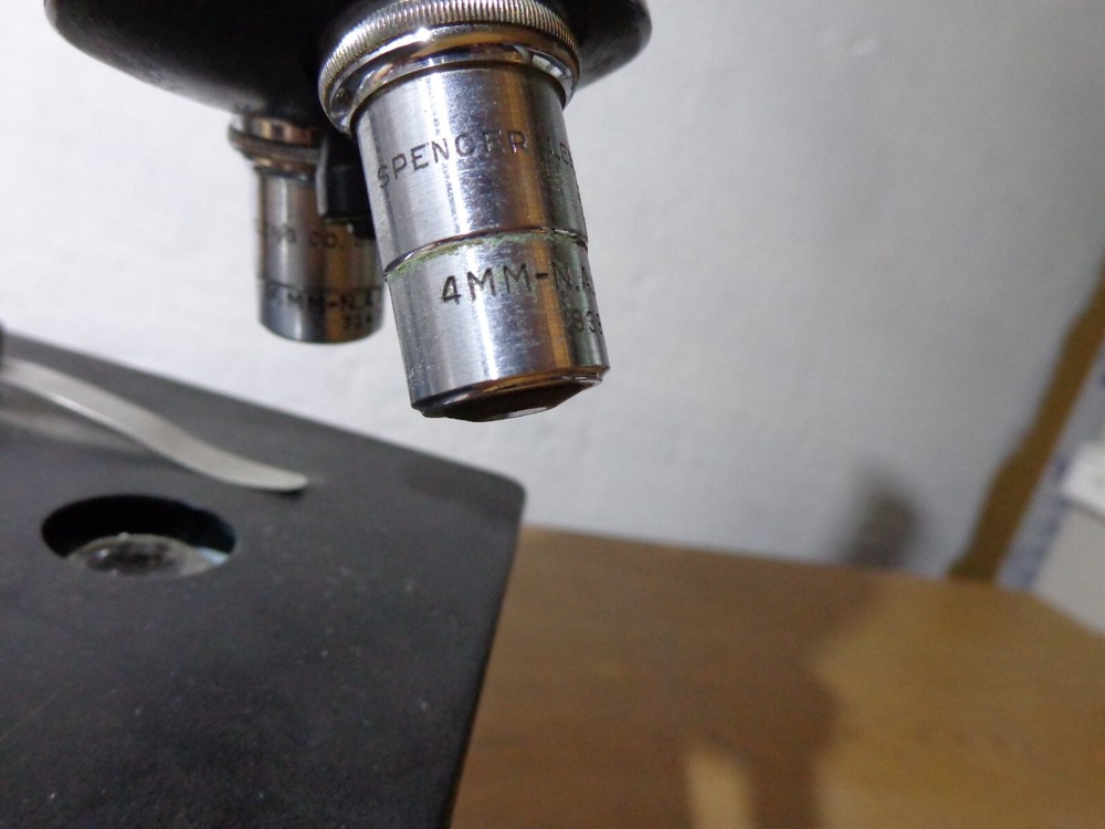 American Optical B-35-58 Monocular Laboratory Microscope AO Spencer Black #9
