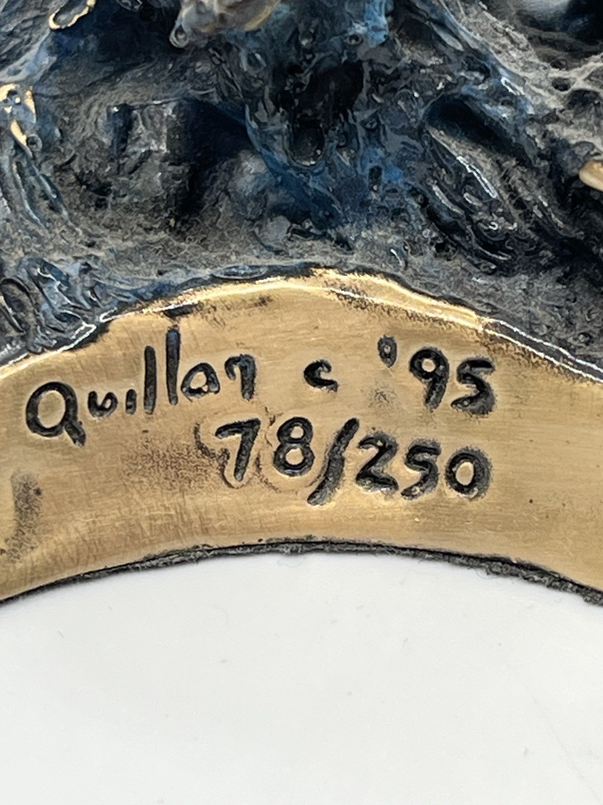 Joseph Francis Quillan "Babies Breath" Bronze Dolphin Sculpture Signed Ltd Ed