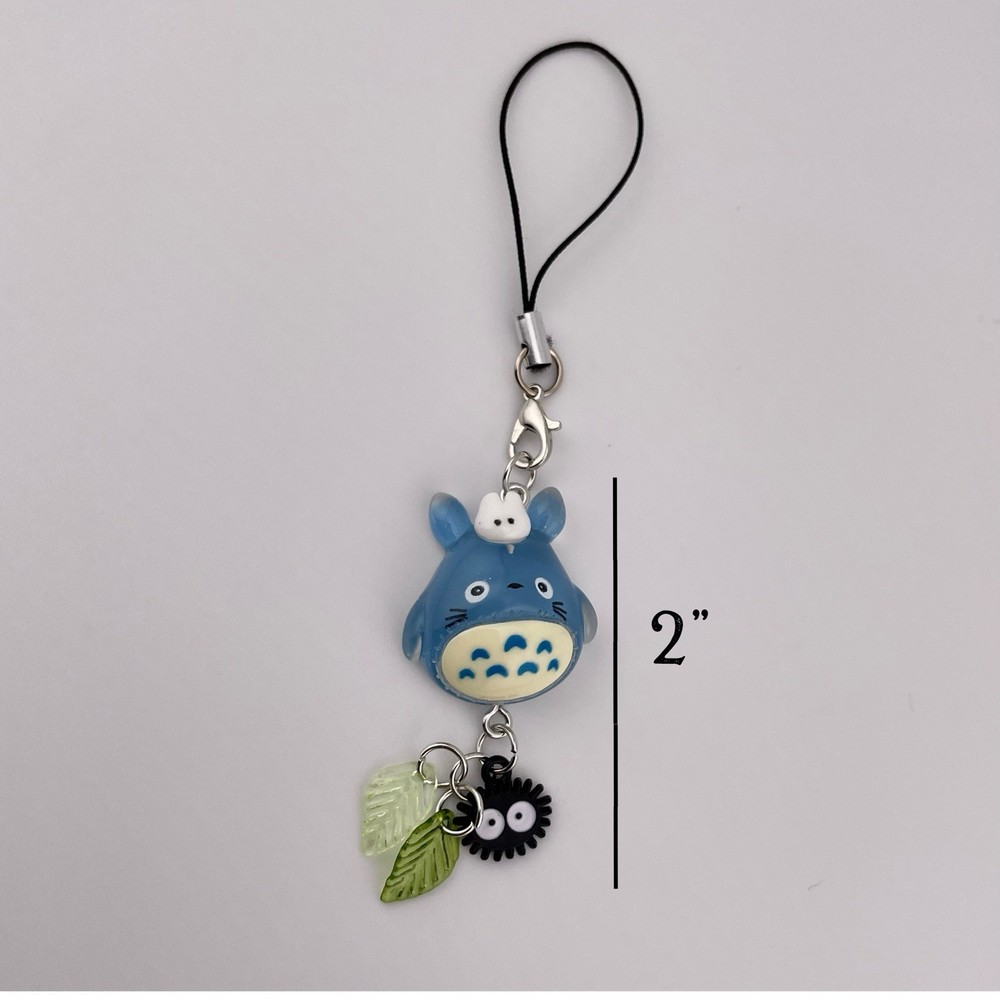 Totoro Phone Charm, Zipper Pull, Keychain, 2 Inches