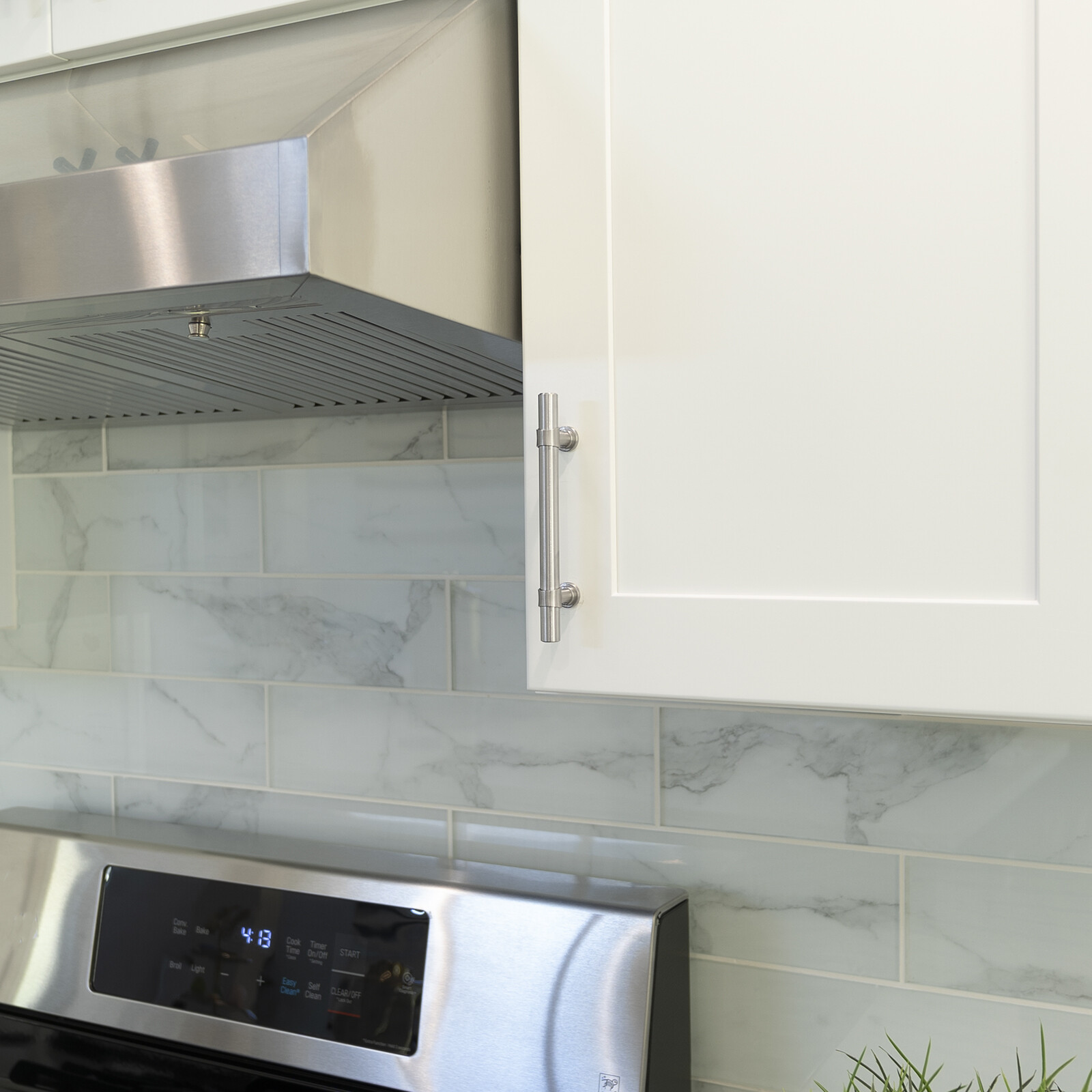 Brushed Nickel Modern Cabinet Handles Bar Pulls Kitchen Hardware Stainless Steel