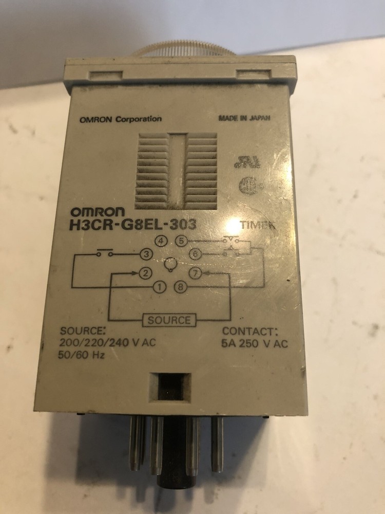 NEW OMRON ELECTRONIC TIMER MODULE RELAY 0-12 SEC H3CR-G8EL-303