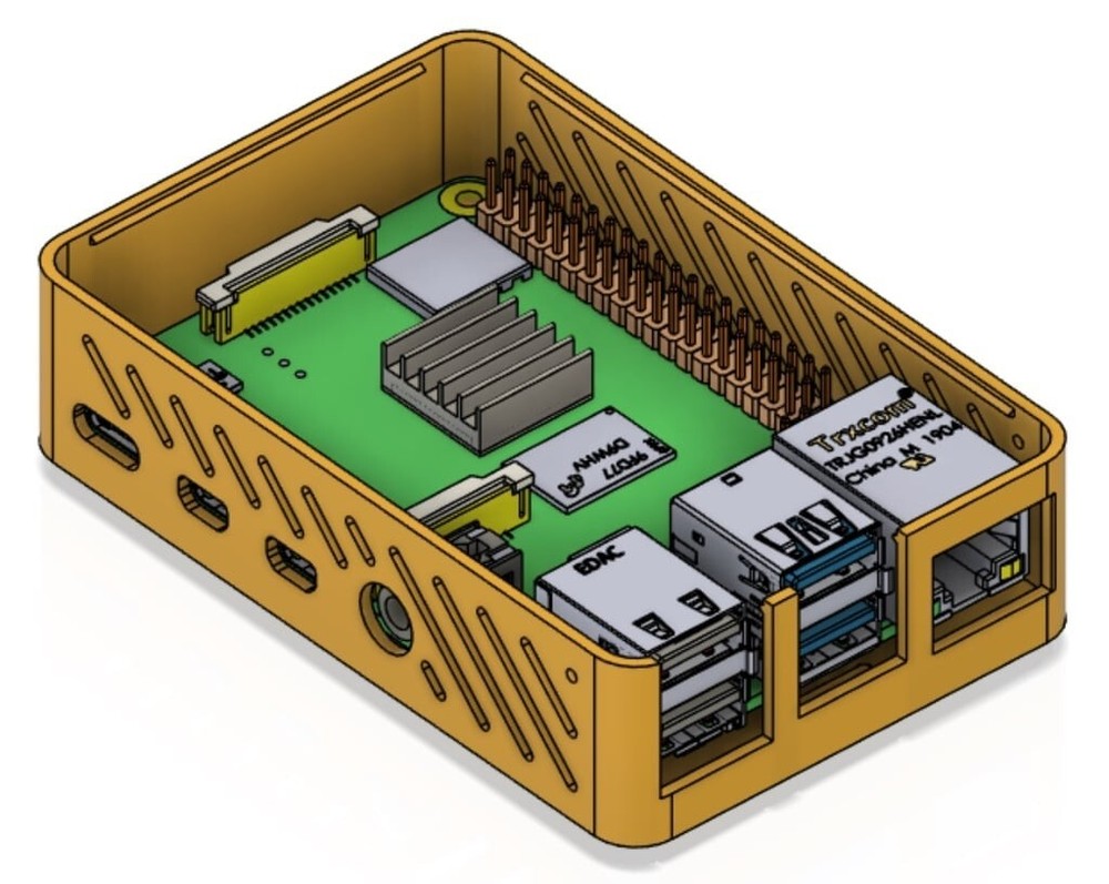 3D Printed Raspberry Pi 4B Fan Case