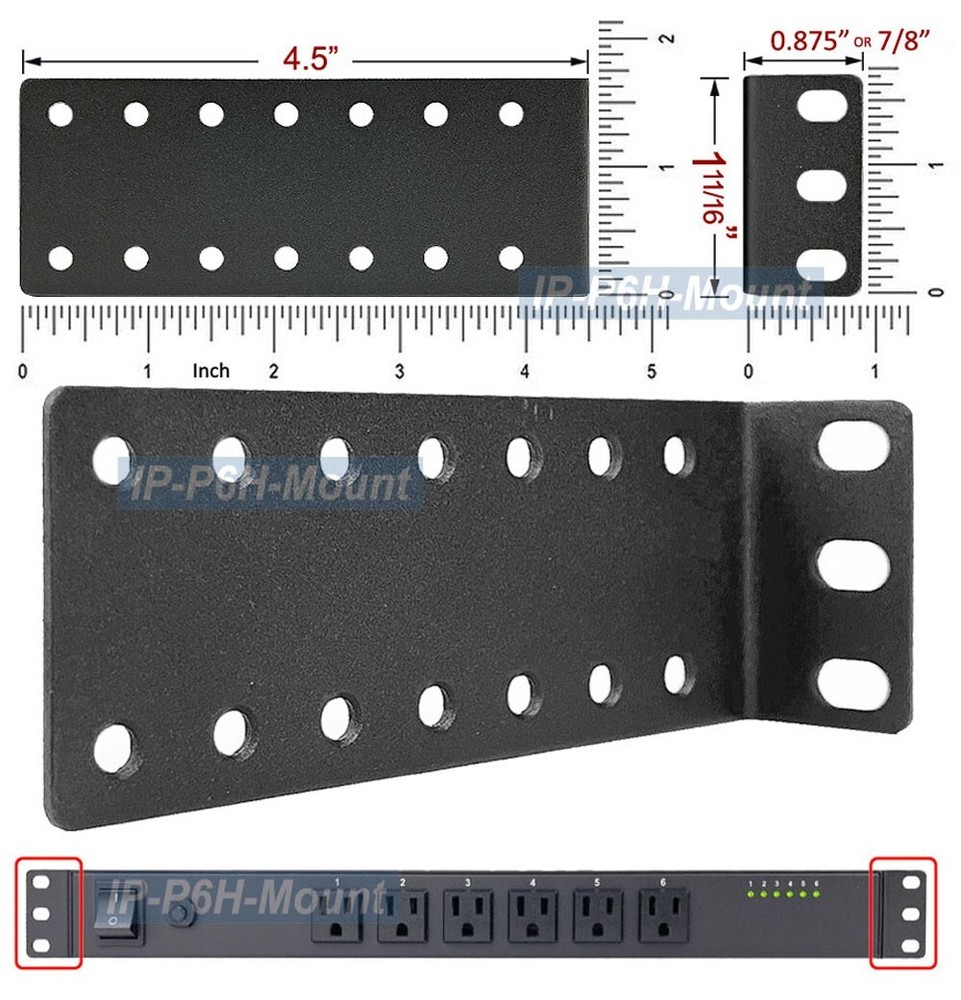 19" Rack Mount Ears For IP-P6H