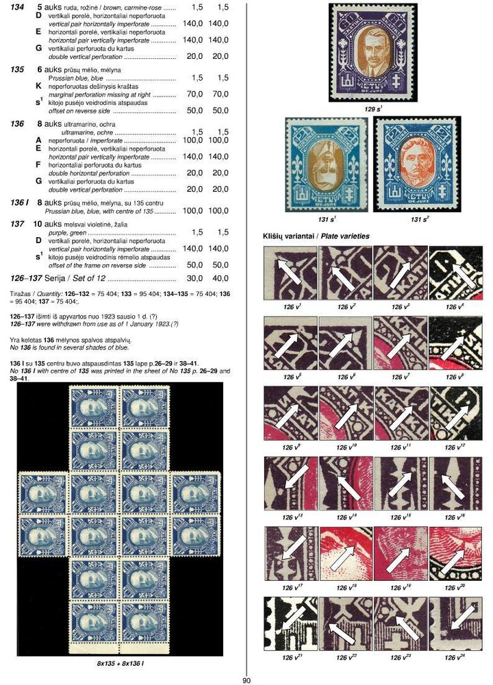 Lithuania Special catalogue 1918-2012