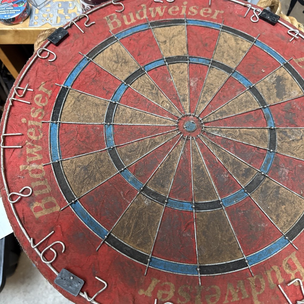 vintage budweiser dart board