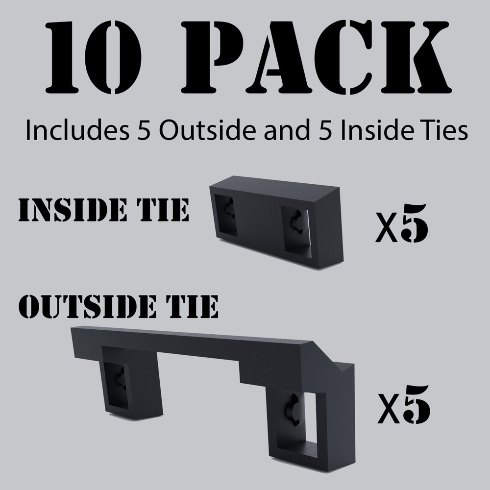 Handle Tie for Joining Outside/Inside Quad Tandem Squared QO Type QOTHTCP