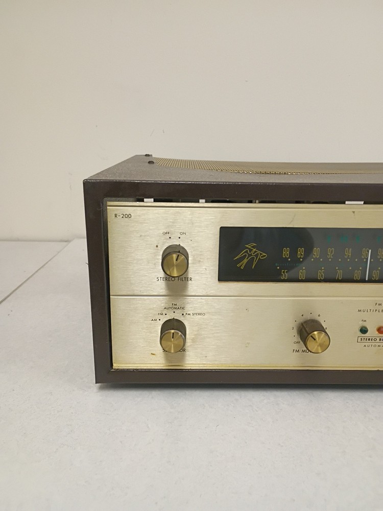 Fisher R-200 1960 Testing Working Lights Up Read