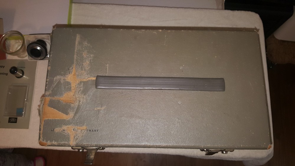 Antique Spencer Buffalo Microscope w/ 3 objectives ,Mirror, Case + Extras-NICE! 