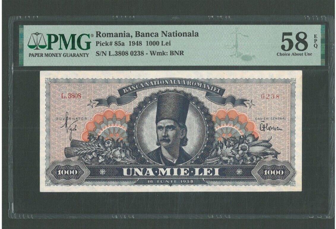 ROMANIA  1000 LEI 1948 P85a AUNC