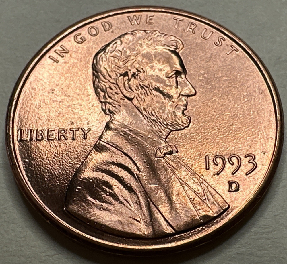 1993 D Lincoln Cent Penny Actual Coin 2411X