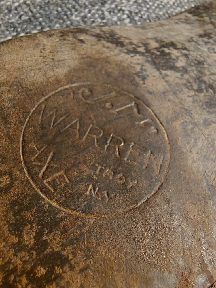 J. M Warren Double Axe Head Troy New York
