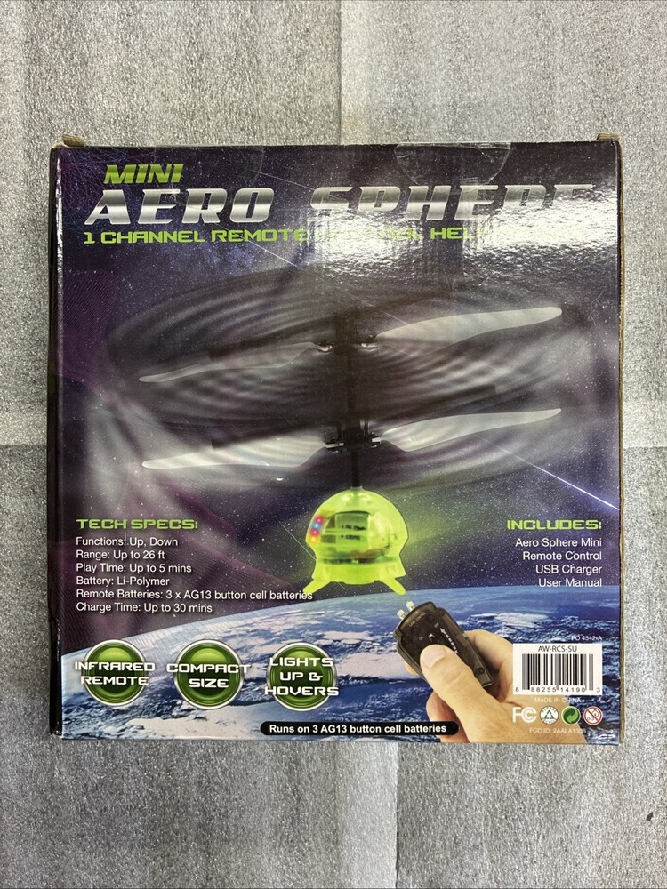 MINI AERO SPHERE 1 CHANNEL REMOTE CONTROL HELICOPTER