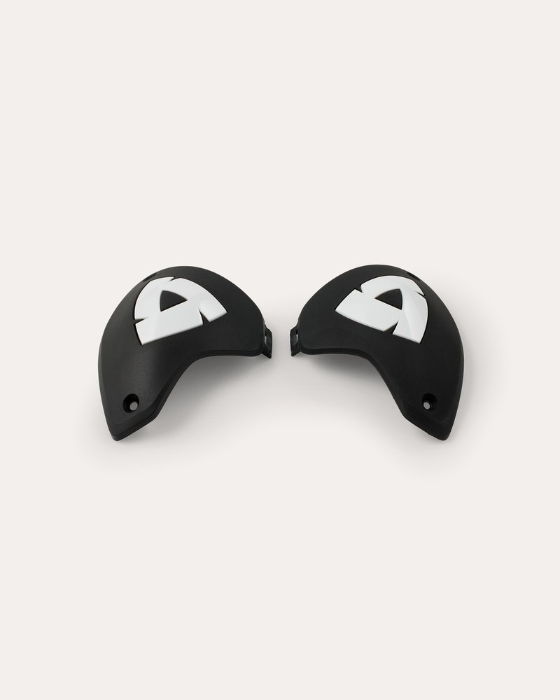 Elbow Protectors Set Elbow Slider Set 2 Low | Black-White Black-White Plain
