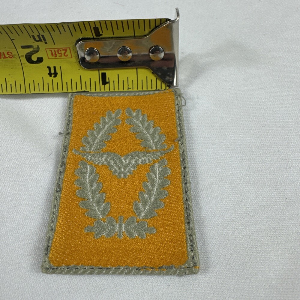 WWII GERMAN COLLAR YELLOW UNIFORM TAB