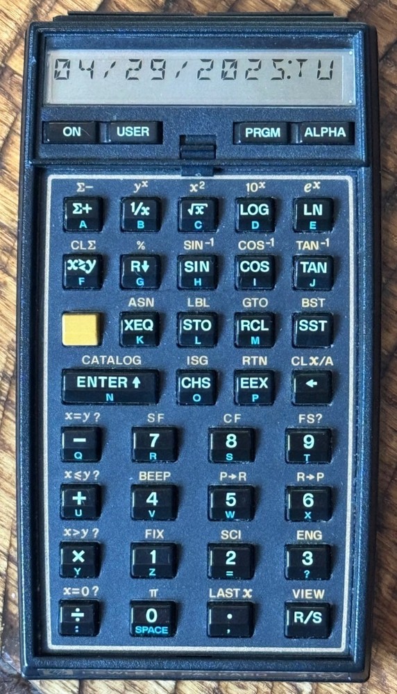 HP-41CV Calculator TESTED WORKING Time Module Securities Pac Manual Box
