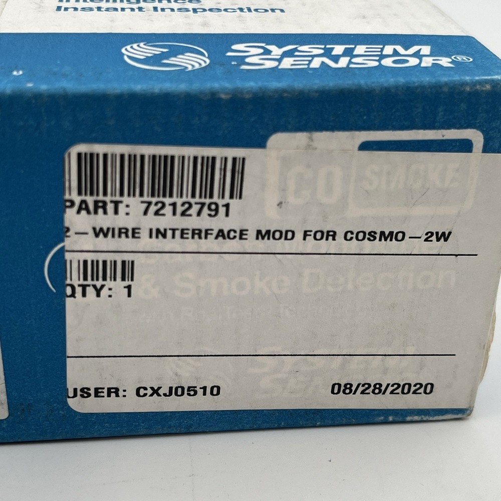 NEW!! System Sensor Combination Carbon Monoxide and Smoke Detector - COSMO-2W