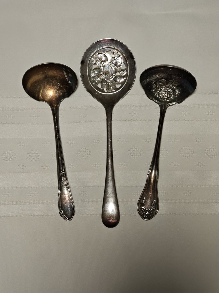 Vintage Assorted Lot - Silverplated Serving Spoons