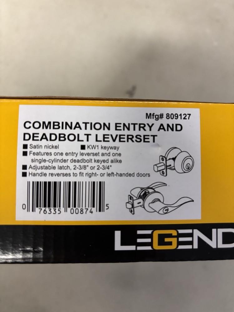 Legend combination entry and deadbolt