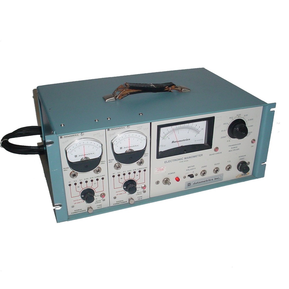 Datametrics 1014A Electronic Manometer w/(2) 1015 Signal Conditioner Modules