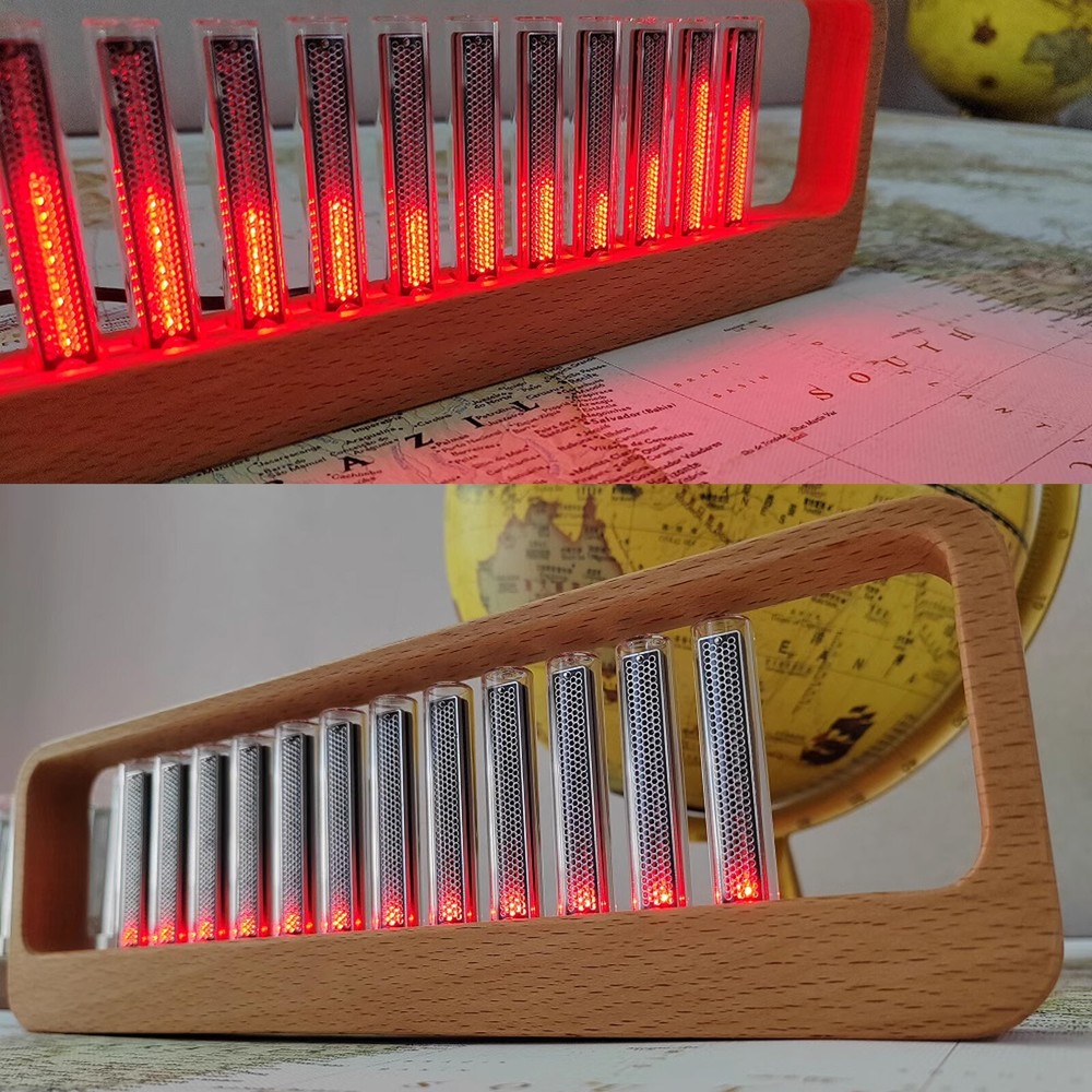 RGB LED Audio Spectrum Visualizer MIC Sound Level Indicator Home Decor Lamp