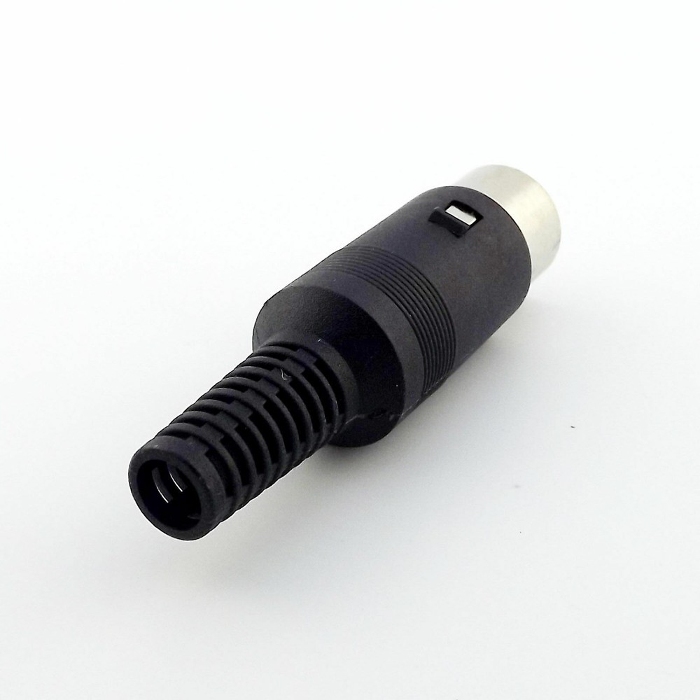 1pcs DIN Plug Male Plug Cable Connector 8 Pin With Plastic Handle