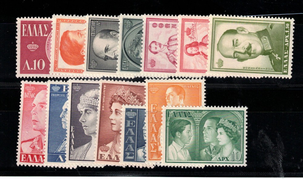 Greece #604 - #617 Very Fine Mint Lightly Hinged Set
