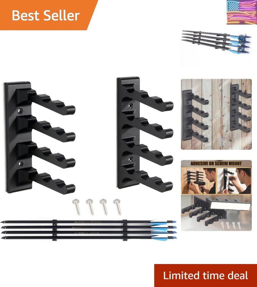 Archery Wall-Mounted Brackets Arrow Holder- 12 Arrows Display Hanger Brackets...