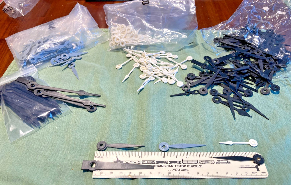OVER 400 PLASTIC CLOCK HANDS for SCRAPBOOKING! GREAT DEAL!!